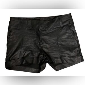 Maurices Black Women's Leather Shorts